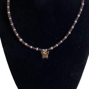 Butterfly Birthstone Choker November